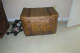 Woven basket trunk!  Very unique and very functional.