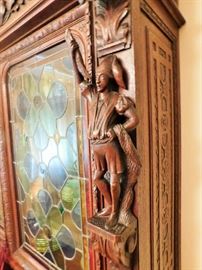 Rococo Style china cabinet carving