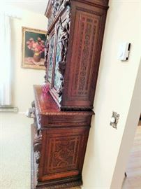 Side of Rococo/Baroque style cabinet