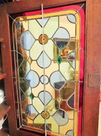 Stained glass on cabient