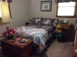 Bedroom Suite - Cedar Chest - Quilts - Sewing Chest