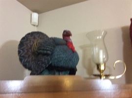 Great Turkey for Thanksgiving decoration - resin, but gorgeous and nicely done.