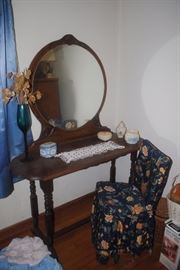 Beautiful vanity table and dressing chair