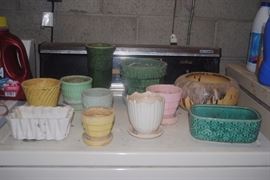 Lots of Art Pottery planters