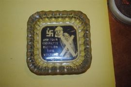 Anti Nazi propaganda glass ash try