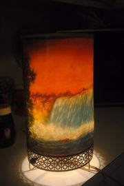 Moving waterfall lamp - works!