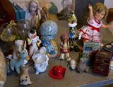 Lots of vintage toys, statuary... Even a Roy Rogers book!