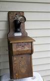 Antique phone... All piece are inside. This is one of the most ornate and lovely ones we have seen in awhile!