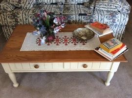 Coffee Table w/ two drawers for storage