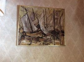 framed artwork artist unknown