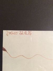 unknown artist signature, if you know who it is , please let us know we love to hear your kowledge