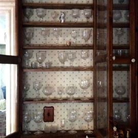 Vintage crystal stem ware, it's heavy and there's a lot of it