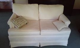 White loveseat $75