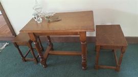 Game table with stools $75