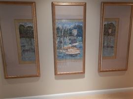 3 PANEL FRAMED ART