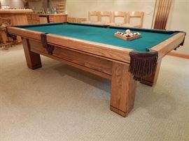 A.E. SCHMIDT CO. CUSTOM BUILT POOL TABLE