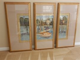 3 PANEL FRAMED ART