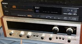 Pioneer SX990 Amplifier & Sony Disc Player