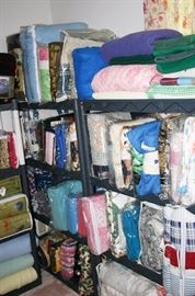 100’s New Blankets; Sheets; Quilts & Throws; New Socks; Vintage Quilts