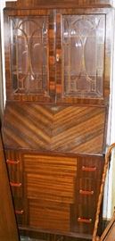 Drop Front Secretary w/Celluloid Pulls