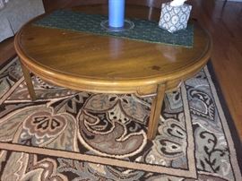 Round mid century coffee table