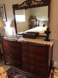 Vintage Dresser with matching Mirror