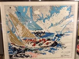 America's Cup "Neiman" Print