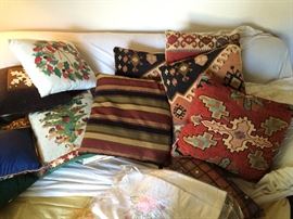 Many Decorative Pillows