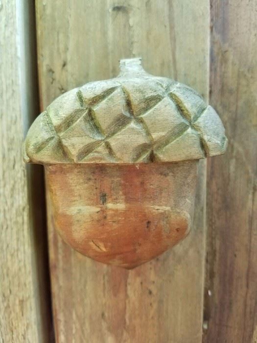 The symbol of the Acorn all over the house and various pieces of furniture