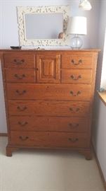 Maple high boy chest