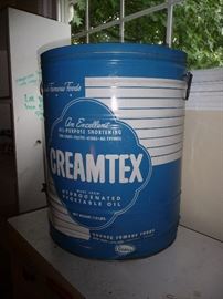 Veg oil tin CREAMTEX