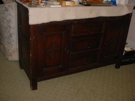 Antique buffet, brought from Germany years ago, (will have better pictures soon)