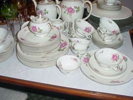 Beautiful set of Rosenthal china, with several added serving pieces.