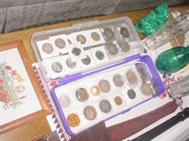 Some of the coins to be inventoried, including many Morgan & other silver dollars...plus other early coins