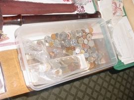 More of the coins, some early foreign