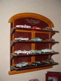 Collection of fine detailed "classic cars" and display 