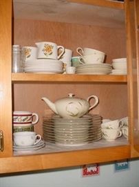 More of the various sets of china and dinnerware