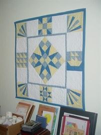 Some of the quilted needlework