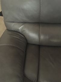 Close up of the leather 