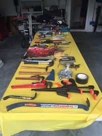 Some hand and yard tools 