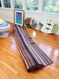 European stripes hand made in India 9 x 12 rug