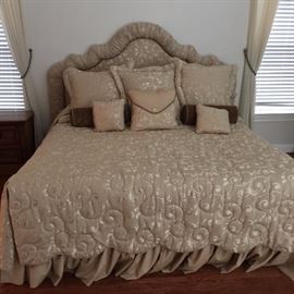 King bed - custom made linens