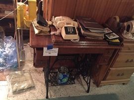 Antique Singer Sewing Machine Table