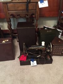Antique Portable Singer Sewing Machine