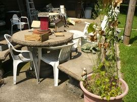 Concrete Patio Table
