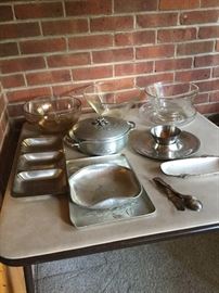 Aluminum ware and glass