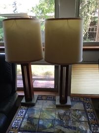 Lamps and tile table