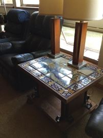 Mexican tile table