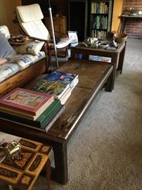 Books and living room furniture 