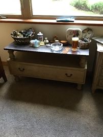 Low console with drawer